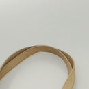 CHANEL COCO Mark Shoulder Bag Lamb Skin Beige Gold CC Auth BA1376-9