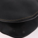 Salvatore Ferragamo Gancini Shoulder Bag Leather Black Silver Auth BA13760A-18