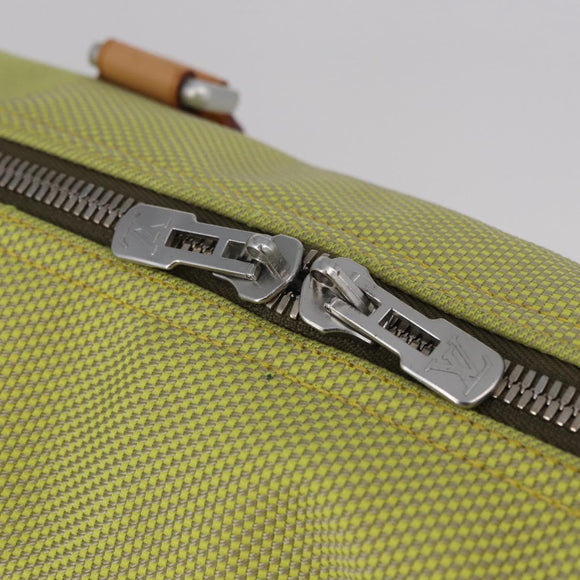 LOUIS VUITTON Damier Geant America Cube Tas Canvas Geel M80633 Auth BA13761A