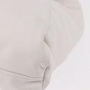 BOTTEGA VENETA Shoulder Bag Leather White Silver Auth BA13763M-14