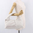 BOTTEGA VENETA Shoulder Bag Leather White Silver Auth BA13763M-20