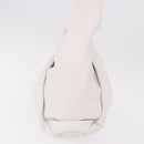 BOTTEGA VENETA Shoulder Bag Leather White Silver Auth BA13763M-3