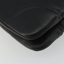 GUCCI Shoulder Bag Leather Black Gold 108964 Auth BA13764V-13