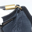 GUCCI Shoulder Bag Leather Black Gold 108964 Auth BA13764V-17