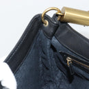 GUCCI Shoulder Bag Leather Black Gold 108964 Auth BA13764V-18
