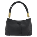 GUCCI Shoulder Bag Leather Black Gold 108964 Auth BA13764V-2