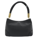 GUCCI Shoulder Bag Leather Black Gold 108964 Auth BA13764V-3