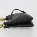 GUCCI Shoulder Bag Leather Black Gold 108964 Auth BA13764V-5