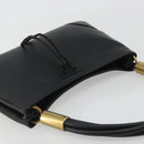 GUCCI Shoulder Bag Leather Black Gold 108964 Auth BA13764V-6