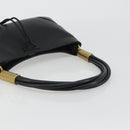 GUCCI Shoulder Bag Leather Black Gold 108964 Auth BA13764V-7