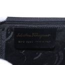 Salvatore Ferragamo Gancini Shoulder Bag Leather White Gold Auth BA13766A-17
