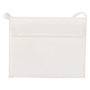 Salvatore Ferragamo Gancini Shoulder Bag Leather White Gold Auth BA13766A-3