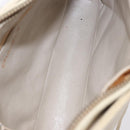 CHANEL Matelasse Shoulder Bag Lamb Skin White Gold CC Auth BA13767-10