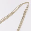 CHANEL Matelasse Shoulder Bag Lamb Skin White Gold CC Auth BA13767-9