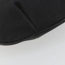 GUCCI Sherry Line Shoulder Bag Canvas Black Gold 106663 Auth BA13768-16