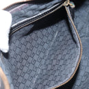 GUCCI Sherry Line Shoulder Bag Canvas Black Gold 106663 Auth BA13768-22