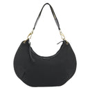 GUCCI Sherry Line Shoulder Bag Canvas Black Gold 106663 Auth BA13768-13