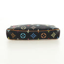 LOUIS VUITTON Multicolor Pochette Accessoires Pouch Black M92648 Auth BA13769V-5
