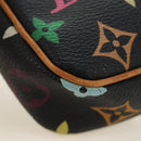 LOUIS VUITTON Multicolor Pochette Accessoires Pouch Black M92648 Auth BA13769V-15