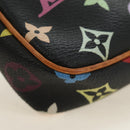 LOUIS VUITTON Multicolor Pochette Accessoires Pouch Black M92648 Auth BA13769V-17