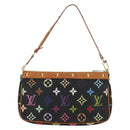 LOUIS VUITTON Multicolor Pochette Accessoires Pouch Black M92648 Auth BA13769V-2