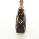 LOUIS VUITTON Multicolor Pochette Accessoires Pouch Black M92648 Auth BA13769V-4