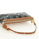 LOUIS VUITTON Multicolor Pochette Accessoires Pouch Black M92648 Auth BA13769V-6