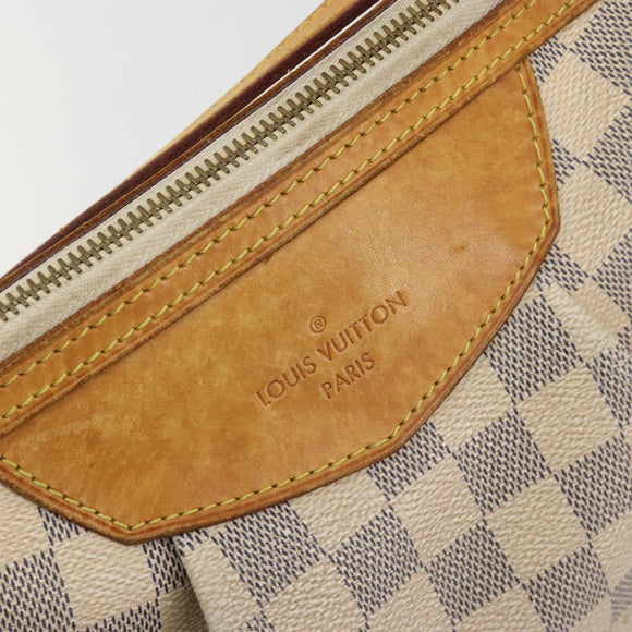 LOUIS VUITTON Damier Azur Siracusa PM Shoulder Bag N41113 LV Auth BA13770