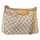 LOUIS VUITTON Damier Azur Siracusa PM Shoulder Bag N41113 LV Auth BA13770-1