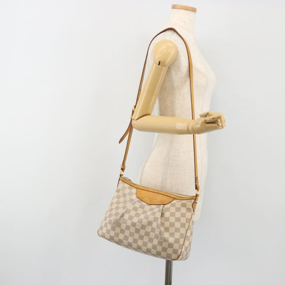 LOUIS VUITTON Damier Azur Siracusa PM Shoulder Bag N41113 LV Auth BA13770