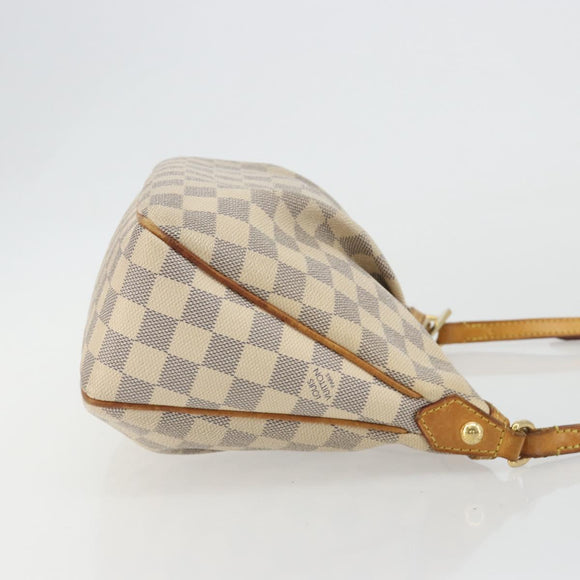 LOUIS VUITTON Damier Azur Siracusa PM Shoulder Bag N41113 LV Auth BA13770