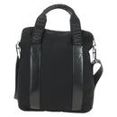 Salvatore Ferragamo Hand Bag Canvas 2way Black Silver Auth BA13771V-2
