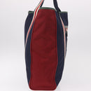 GUCCI Sherry Line Tote Bag Nylon Navy Silver 189664 Auth BA13772V-4