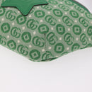 GUCCI Children's Sherry Line Waist Bag Canvas Green Silver 502095 Auth BA13773V-16