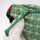 GUCCI Children's Sherry Line Waist Bag Canvas Green Silver 502095 Auth BA13773V-8