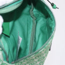 GUCCI Children's Sherry Line Waist Bag Canvas Green Silver 502095 Auth BA13773V-9