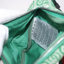 GUCCI Children's Sherry Line Waist Bag Canvas Green Silver 502095 Auth BA13773V-22