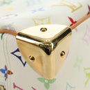 LOUIS VUITTON Monogram Multicolor Trouville Hand Bag White M92663 Auth BA13774V-14