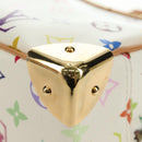 LOUIS VUITTON Monogram Multicolor Trouville Hand Bag White M92663 Auth BA13774V-15
