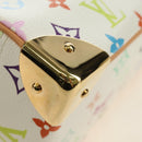 LOUIS VUITTON Monogram Multicolor Trouville Hand Bag White M92663 Auth BA13774V-16