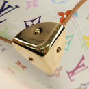 LOUIS VUITTON Monogram Multicolor Trouville Hand Bag White M92663 Auth BA13774V-17