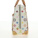 LOUIS VUITTON Monogram Multicolor Trouville Hand Bag White M92663 Auth BA13774V-3