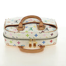 LOUIS VUITTON Monogram Multicolor Trouville Hand Bag White M92663 Auth BA13774V-6