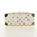 LOUIS VUITTON Monogram Multicolor Trouville Hand Bag White M92663 Auth BA13774V-5
