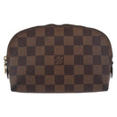 LOUIS VUITTON Damier Ebene Pochette Cosmetic PM Pouch N47516 LV Auth BA13777-13