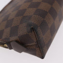 LOUIS VUITTON Damier Ebene Pochette Cosmetic PM Pouch N47516 LV Auth BA13777-7