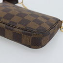 LOUIS VUITTON Damier Ebene Mini Pochette Accessoires Pouch N58009 Auth BA13778A-15