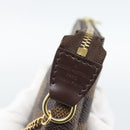 LOUIS VUITTON Damier Ebene Mini Pochette Accessoires Pouch N58009 Auth BA13778A-17