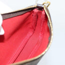 LOUIS VUITTON Damier Ebene Mini Pochette Accessoires Pouch N58009 Auth BA13778A-19
