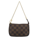 LOUIS VUITTON Damier Ebene Mini Pochette Accessoires Pouch N58009 Auth BA13778A-13